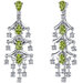 Captivating Seduction 4.00 Carats Gemstone Dangle Earrings in Sterling Silver