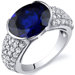 Opulent Sophistication 4.00 Carats Ring in Sterling Silver