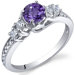 Enchanting 0.50 Carats Ring in Sterling Silver