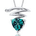 Trillion Cut Gemstone Electrifying Lightning Bolt Pendant