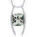 Cushion Cut Gemstone Slider Style  Pendant