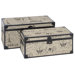 Paris Script Rectangular Trunk (Set of 2)