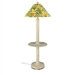 Catalina Outdoor Floor Lamp with Attached Tray Table and Sunbrella&reg; Shade