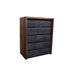 SQR Distressed 5 Drawer Chest