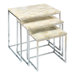 Faux Horn 3 Piece Nesting Tables