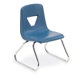 2000 Series 12" Polypropylene Classroom Sled Stacking Chair