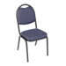 Silver Mist Stacking Chair with 2" Crown Seat