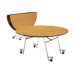 60" Round Mobile ContourFold Table with T-mold Edge