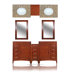Metropolitan 73" Double Basin Vanity with 12" Center Drawers Unit