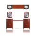 Jasmine 85" Double Basin Vanity with Adjustable Makeup Table