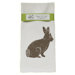 Organic Bunny Block Print Tea Towel