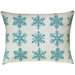 Snowflake All Over Pattern Block Print Accent Pillow