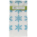 Organic Snowflake All Over Pattern Block Print Tea Towel
