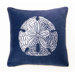 Sand Dollar Down-Filled Embroidered Velvet Pillow