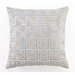 Greek Key Down-Filled Embroidered Pillow