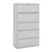 15" Receding Door Lateral File with Five Fixed Shelves