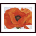 Red Poppy by Georgia Okeefe Wood Framed Art Print