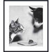 Cat, Mouse and Dog, 1955 Metal Framed Art Print