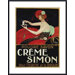Creme Simon Metal Framed Art Print