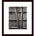 Bamboo and Wall Wood Framed Art Print