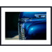 Blue Hot Rod Metal Framed Art Print