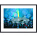 Rain Abstract Metal Framed Art Print