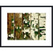 Paint Chip and Wood Abstract Wood Framed Art Print
