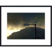 Bird, Lamp and Morro Rock Metal Framed Art Print
