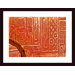 Alien Pattern Wood Framed Art Print