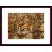 Cracked Wall Abstract Wood Framed Art Print