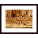 Wood Abstract Wood Framed Art Print