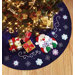 Santa's Snowflake Tree Skirt Counted Cross Stitch