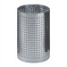 Cylindrical Steel Wastebasket with Square Perforated Holes