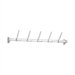 Aluminum Coat Rack with 5 Tall Sliding Hooks
