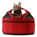 Mini Mobile Pet Bed/Carrier  in Strawberry Red