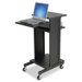 Three Shelf Presentation Cart, Black