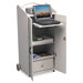 ROLZ Mobile Conference Center, 23-1/2 x 17 x 41-1/2, Gray