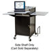 Presentation Cart, w/ Optional Shelf, 18"x18"x3/4", Gray