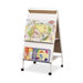 Display Easel W/ Wheels, Double-sided W/Marker Tray