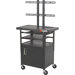 Adjustable Height Flat Panel TV Cart