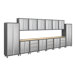 Bold Diamond Plate Series 17pc Cabinet Set