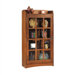 62" H Glass Door Bookcase with Left Hinge