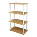 4 Tier Rack Bookshelf Bookcase Display Storage Cabinet