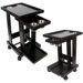 Solid Wood Mahogany Finish Slide Out Drink Cart