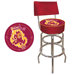 NCAA Padded Bar Stool with Back