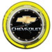 Chevy 14" Double Ring Neon Clock