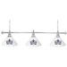 NHL 60" Three Shade Billiard Lamp