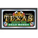Texas Hold'em Framed Wall Mirror - Dead Money