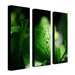 Green Pearl by Philippe Sainte-Laudy, Canvas Art  (A 3 Piece Set) -24" x 8" x 2"