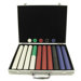 Suited Chips in Silver Aluminum Case